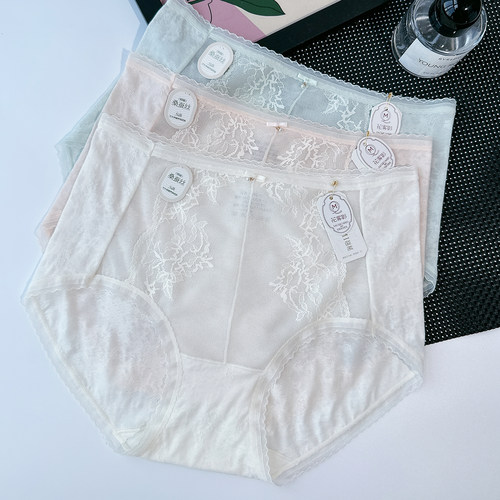 夏款轻薄网纱女士内裤中腰