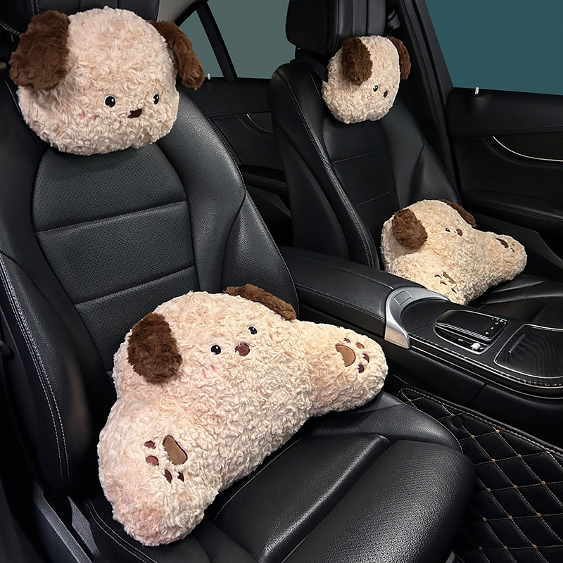 汽车头枕护颈枕小狗可爱