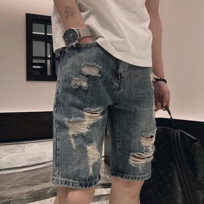 五分韩版潮流夏季新款牛仔短裤