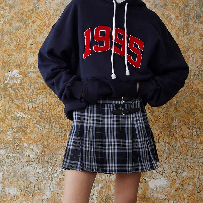 AHHH1995加绒美式连帽卫衣女