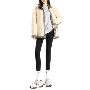 鹅绒羽绒裤女冬季外穿2023新款东北零下40度加绒加厚打底鲨鱼棉裤