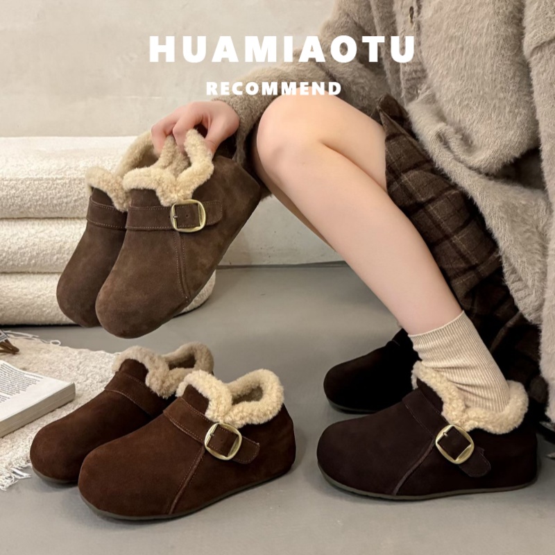 真牛皮~不累脚巨好看的勃肯鞋女