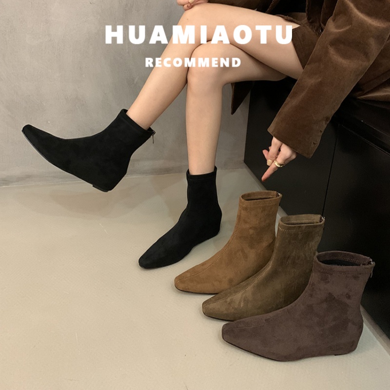 巨好看小短靴女内增高5厘米2025