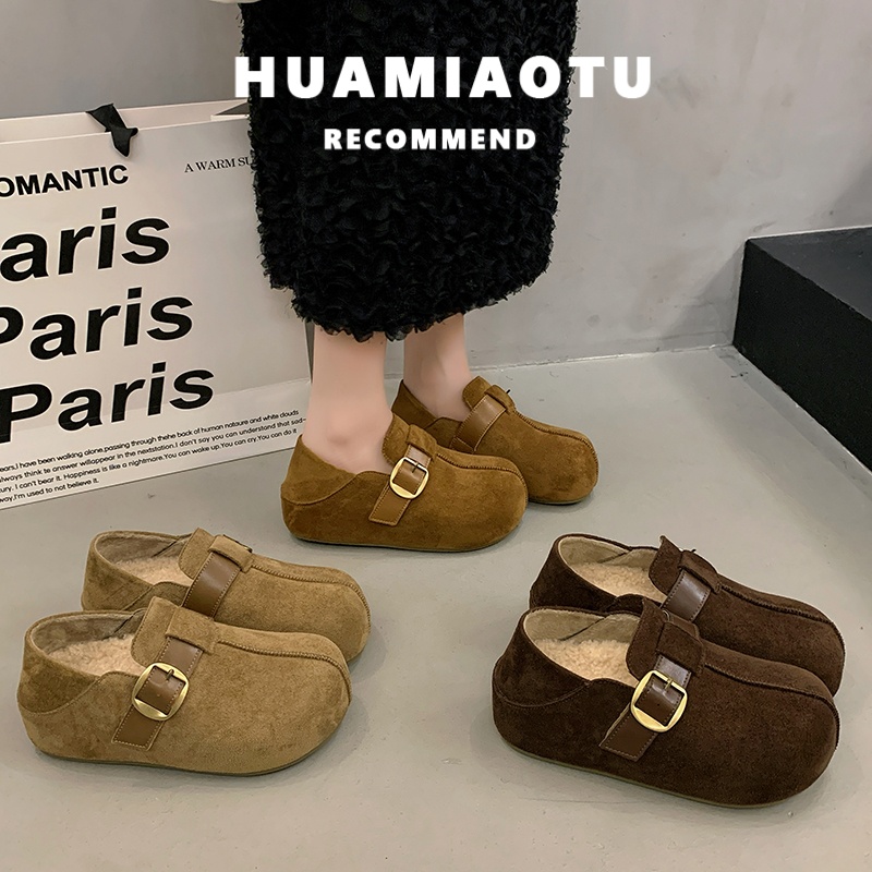 勃肯单鞋女加绒2025新款爆款秋冬