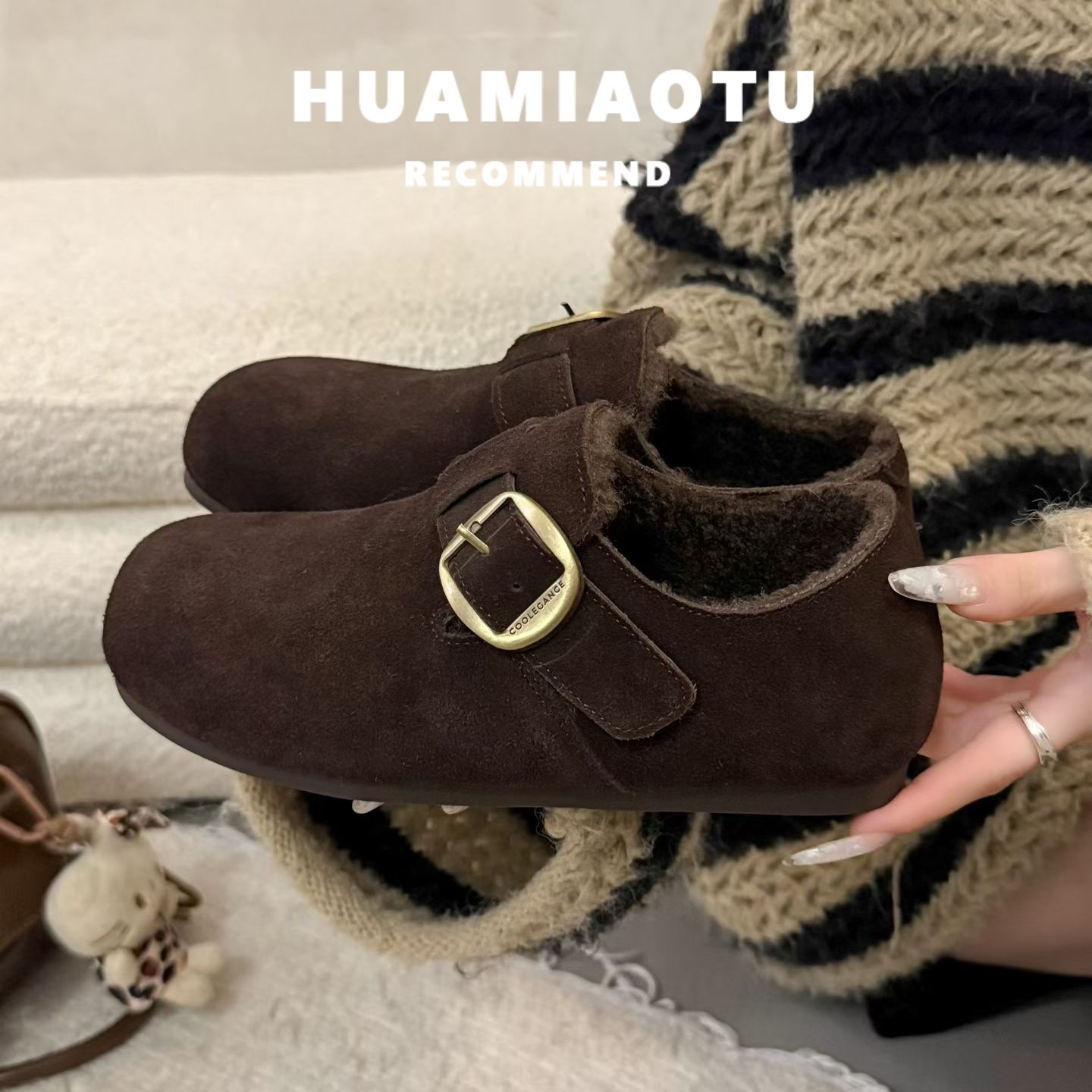 真牛皮~不累脚巨好看的勃肯鞋女