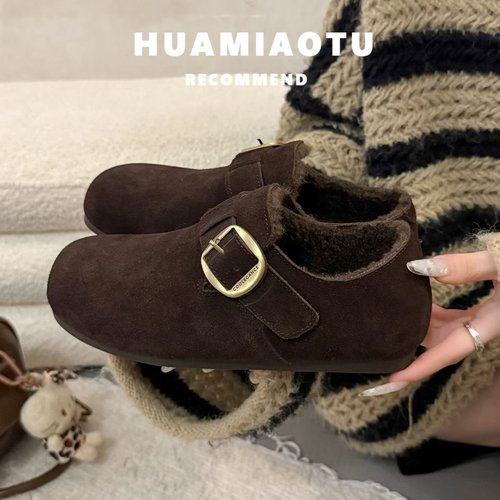 真牛皮~不累脚巨好看的勃肯鞋女