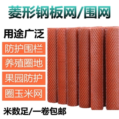 防锈菱形钢板网铁丝网围栏