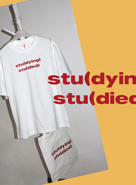 【STILL FAB】2024夏日搞怪新款T恤宽松显瘦欧美风studying学生T