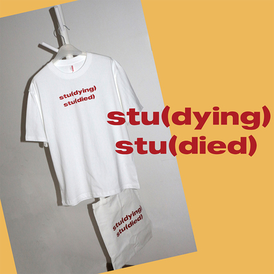 【STILL FAB】2024夏日搞怪新款T恤宽松显瘦欧美风studying学生T