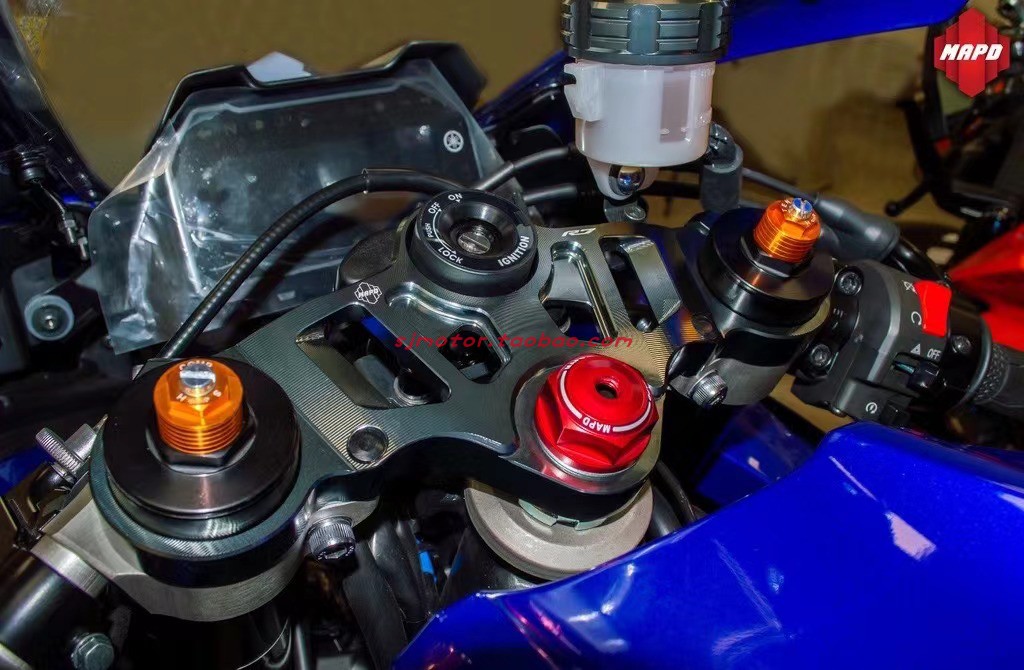 台湾MAPD 适用雅马哈YZF R7 改装轻量化铝合金上三星上三角台连板