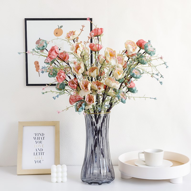 速发摆奢花端高绢花摆设餐桌桌面客厅卧室装饰花艺家居轻件