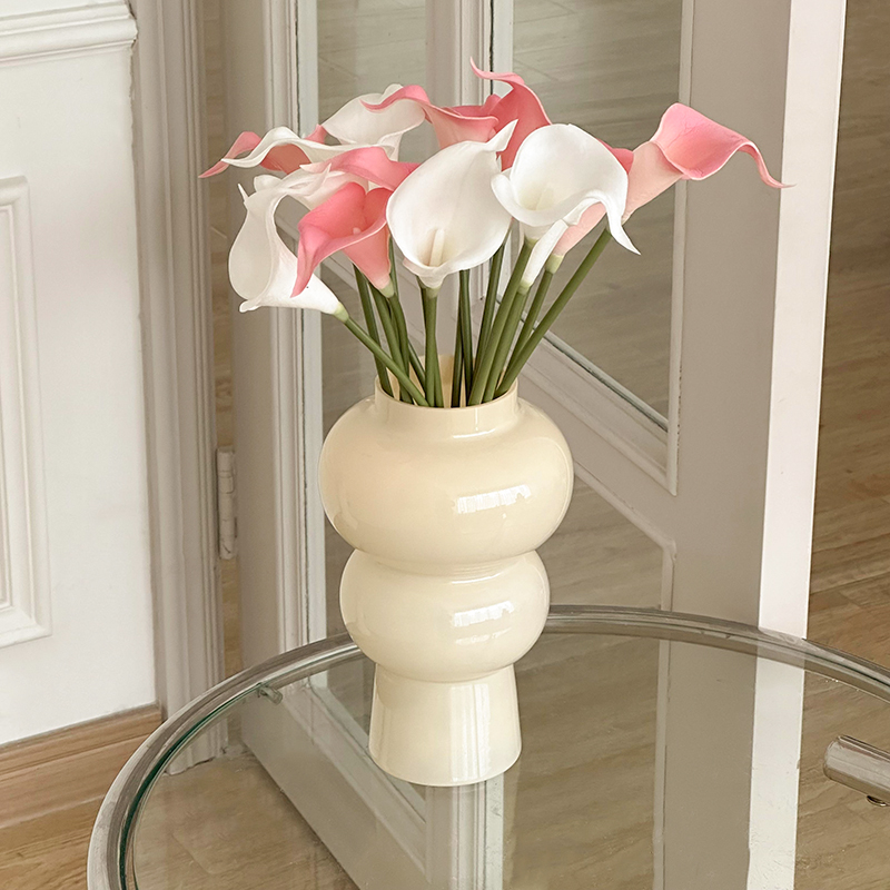 速发手捧花束马蹄莲法式优餐结婚花影道具客厅雅桌插摄装饰摆件