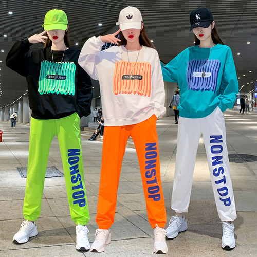 速发成表爵士舞蹈服装街舞服中学生人演服男跳舞运会动套装