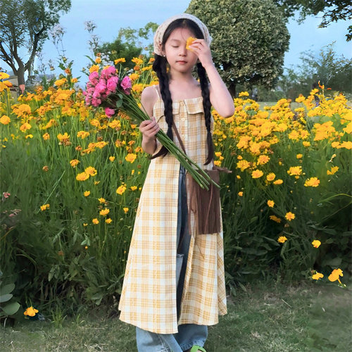 波西米亚童装连衣裙韩版田园风女