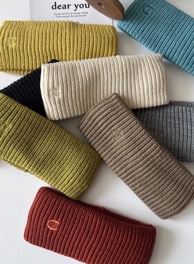 TOUKIDS儿童发带女童运动洗脸男孩篮球街舞头带针织护脑门秋冬粗