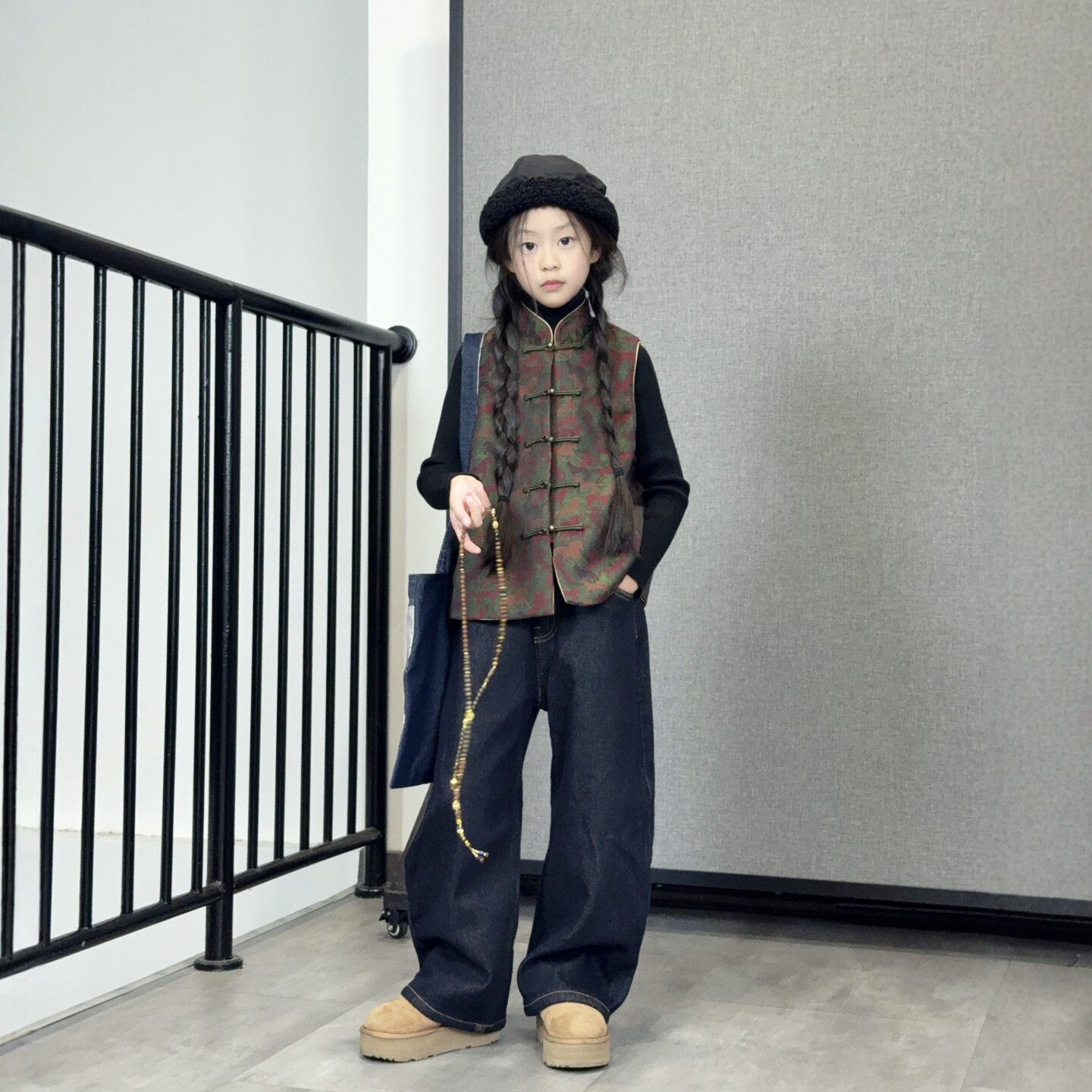 TOUKIDS2025新款儿童原色弯刀立体剪裁加绒牛仔裤,童装/婴儿装/亲子装,儿童牛仔裤,淘宝优惠券,粉丝福利购,淘宝优惠卷