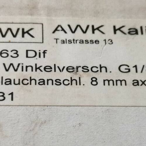 德国AWK压力表KP63 0/16mbar D331