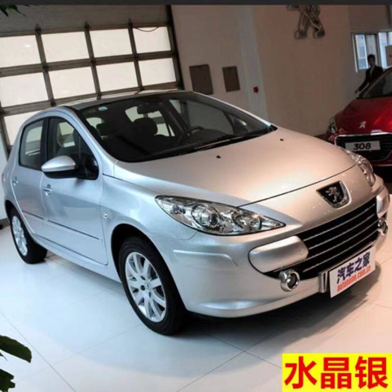 东风标致307修复自喷漆水晶银