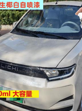 丽驰V8V7V5爵士棕专用原厂车漆修补修复自喷漆生椰白色油漆补漆笔