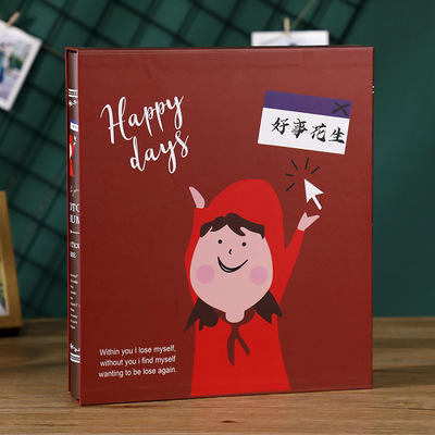 德源 相册本插页式6寸家庭大容量400张小清新六寸儿童照片册