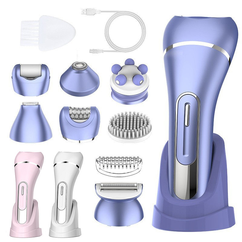 七合一女士体毛修剪刮毛仪器私处剃毛器电动磨脚器家用洁面仪