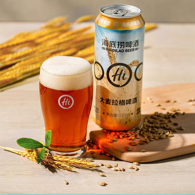 海底捞精酿啤酒德式精酿大麦拉格听装啤酒500ml12罐火锅门店同款