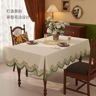 美式 新款 桌布小羊皮纹PU台布防水防油防烫免洗餐桌梳妆台茶几