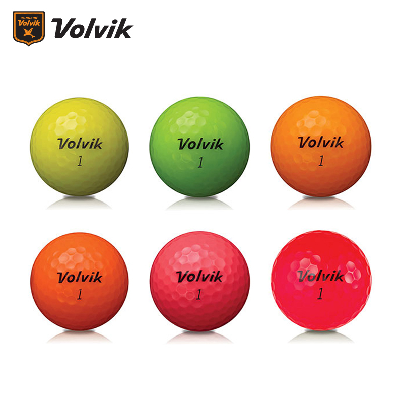 正品高尔夫球VOLVIK彩练习球