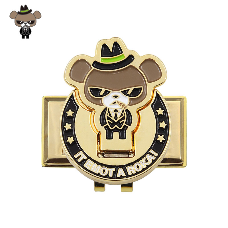 SNIPE大阪熊高尔夫球位标Marker马克果岭高尔夫球标帽夹式22新款