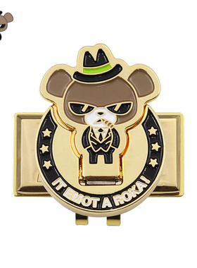 SNIPE大阪熊高尔夫球位标Marker马克果岭高尔夫球标帽夹式22新款