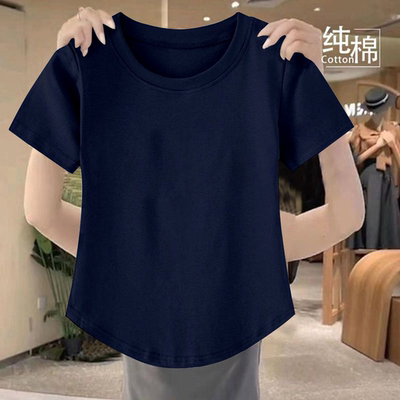 夏日宝藏！纯棉女T圆领超百搭
