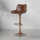 高脚凳吧台椅升降旋转靠背吧椅进口头层牛皮真皮高凳子岛台椅7577