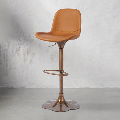 意大利进口头层牛皮吧台椅