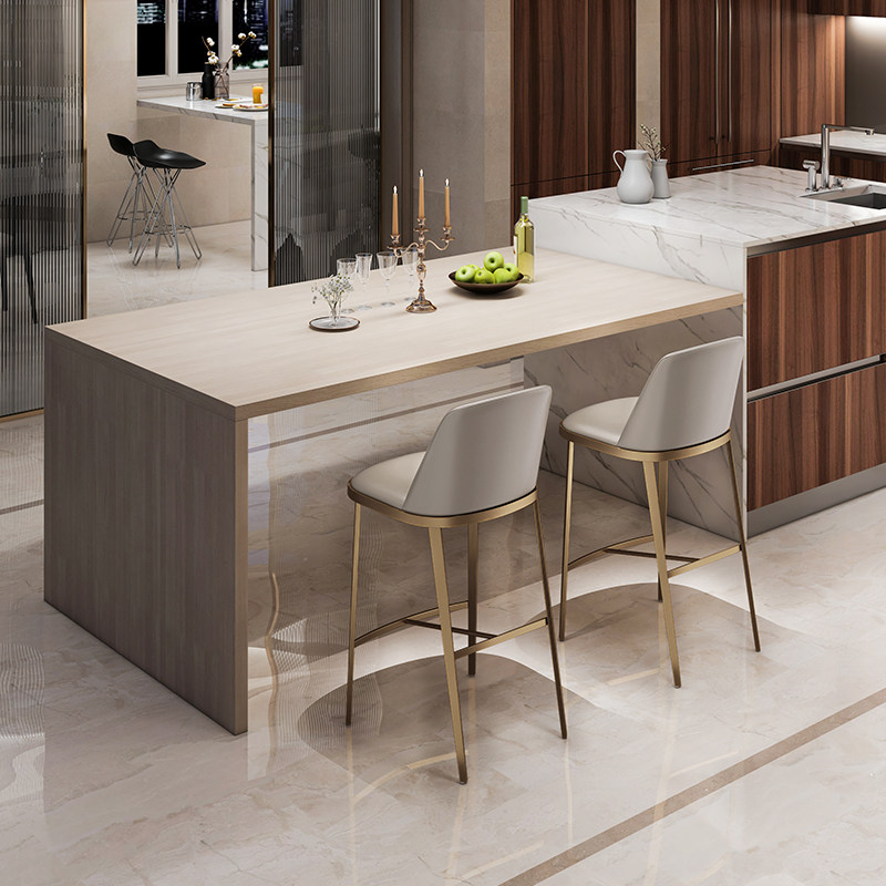 吧台椅凳子高脚凳中岛台现代简轻奢家用北欧欧式设计师款吧凳751