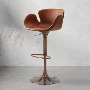 吧台椅设计师款升降椅子轻奢酒吧高脚凳旋转椅子现代简约吧凳7609