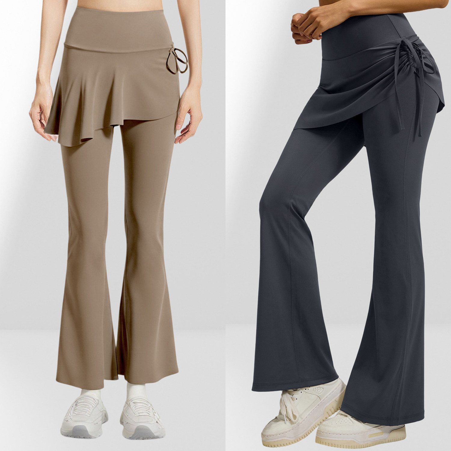 微喇叭高腰显瘦速干透气瑜伽长裤