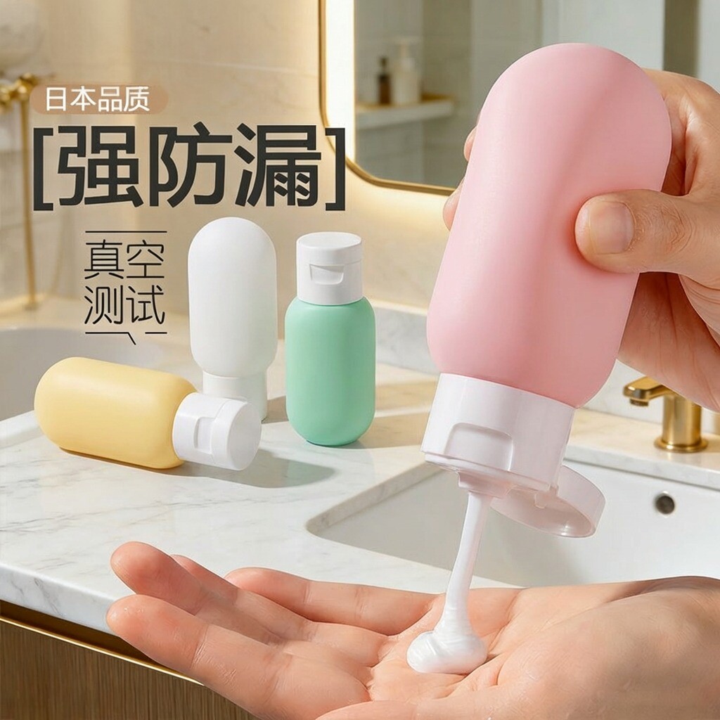 旅行分装瓶洗发水沐浴露洗漱套装旅游用品护肤化妆品便携小样空瓶