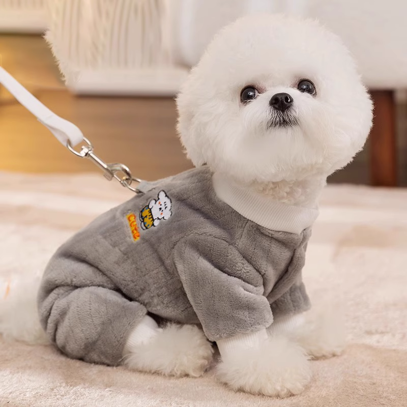 牵引小狗狗衣服冬天比熊泰迪博美