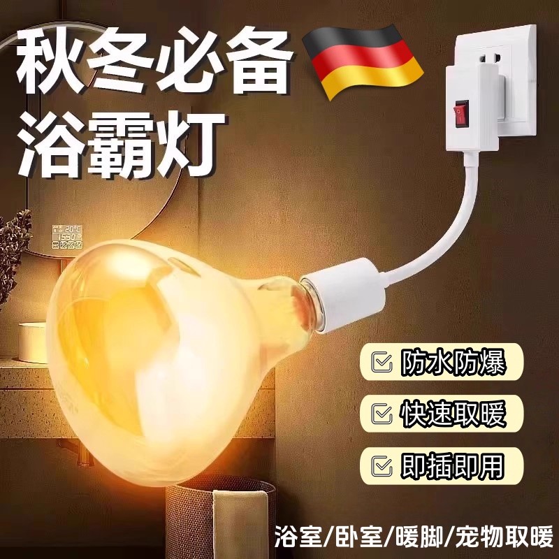 德国浴霸灯直插式免打孔