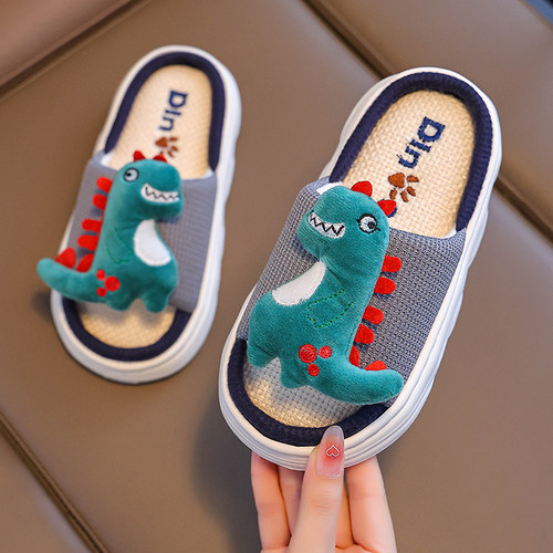 【防滑透气】儿童亚麻拖鞋夏季