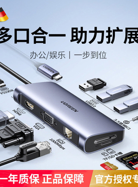 typec拓展坞适用于华为MateBook14/16s/E go扩展坞13笔记本电脑USB扩展器多接口转换matepadpro平板外接硬U盘