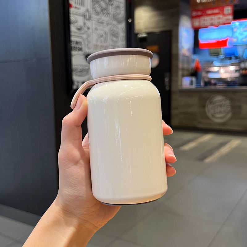 日本无印风新品ins风不锈钢保温杯女生便携定制高颜值可爱牛奶杯