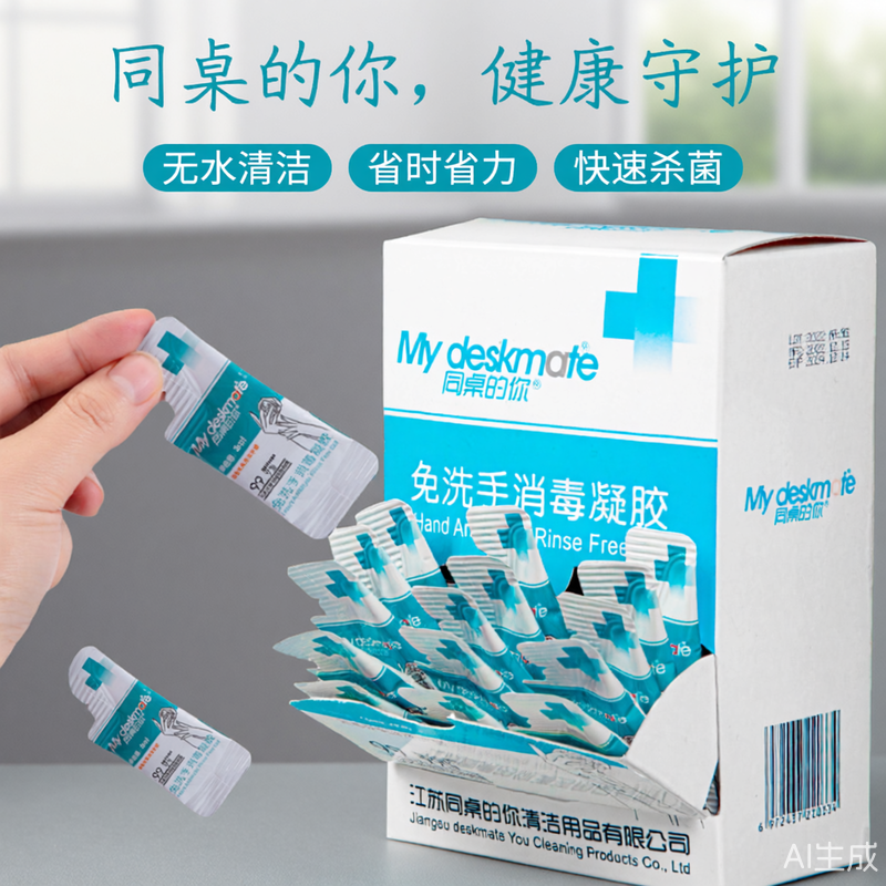 免洗洗手液便携式一次性片装儿童学生随身酒精杀菌消毒凝胶乙醇