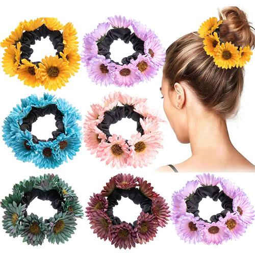 Sunflower Ponytail Headband With High-End Feel Carnival Head