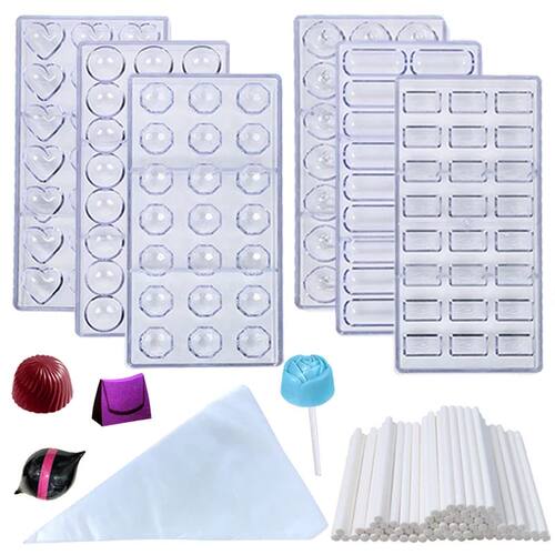 Chocolate Mold 3D Polycarbonate Transparent Plastic Househol
