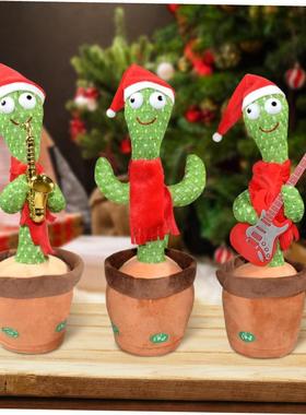 Dancing Cactus Repeat Talking Toy Electronic Plush Toys Can