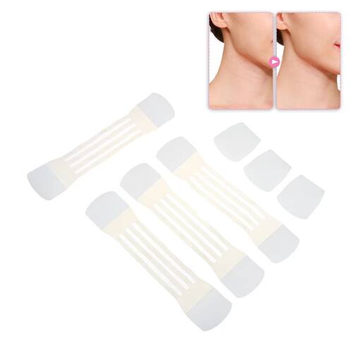 4Pcs Invisible Neck Lifter Bandage With 20 Lift Patch Neck W