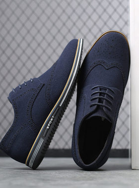 men casual shoes plus size Suede leather shoe 45/46/47 yard