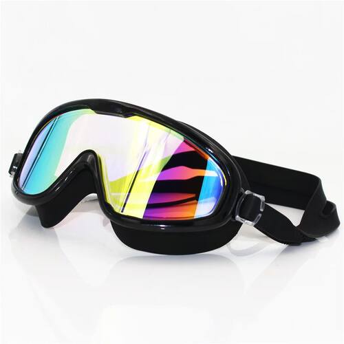 Big frame Professional Swimming Waterproof soft silicone gla