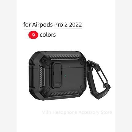 carbon fibre Switch Cover for Airpods Pro 2 headset Case